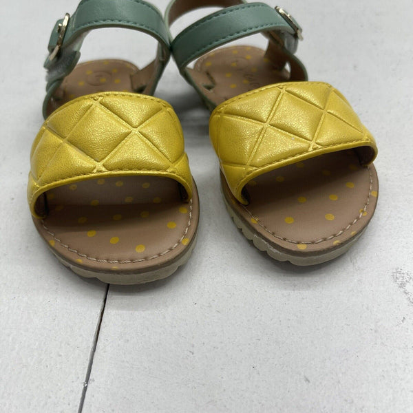 Cat & Jack Pineapple Sandals Girls Size 24 Condition 9.5/10