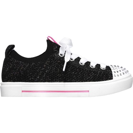 Skechers Girls' Twinkle Sparks-Knit Shines Sneakers (Glow-Lights) Size EU 32 Condition 9.5/10