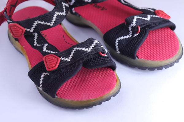 Carter's Red/Black Lighted Sandals Boys Size EU 28 Condition 9.5/10