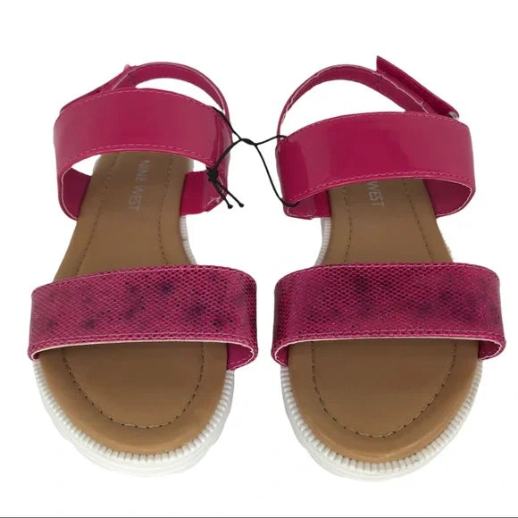 Nine West Pink Glitter Sandals Girls Size EU 35 Condition 9.5/10